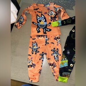 Lucy Orange and Black Pajama Set
